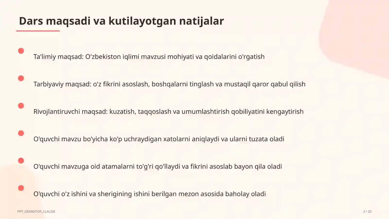 O'zbekiston iqlimi (8-sinf) 3