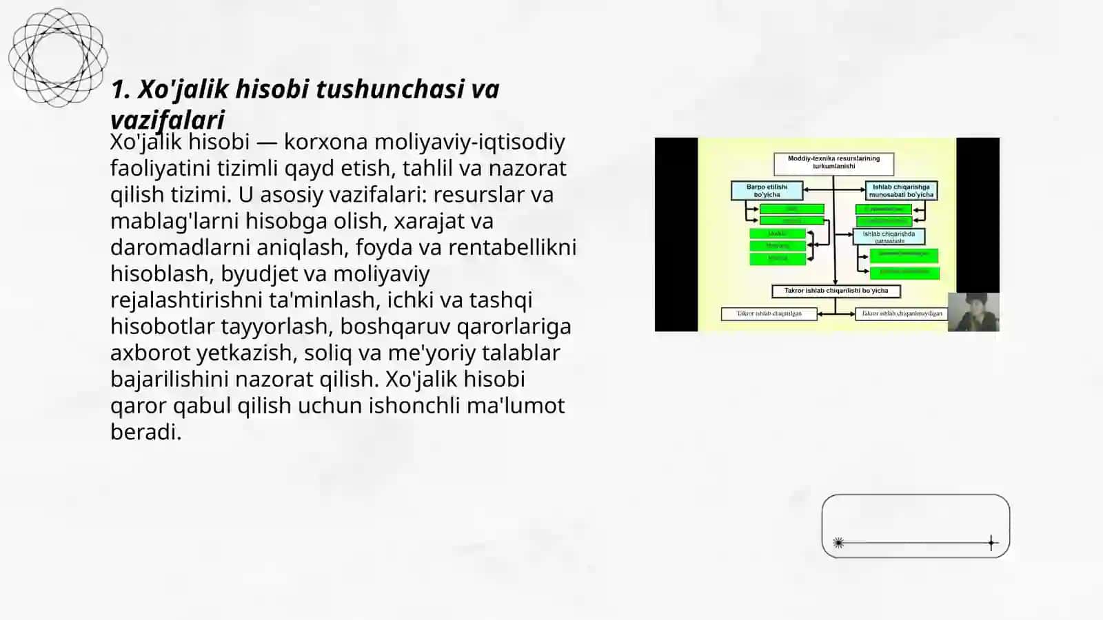 Xo'jalik hisobi tushunchasi va vazifalari 3
