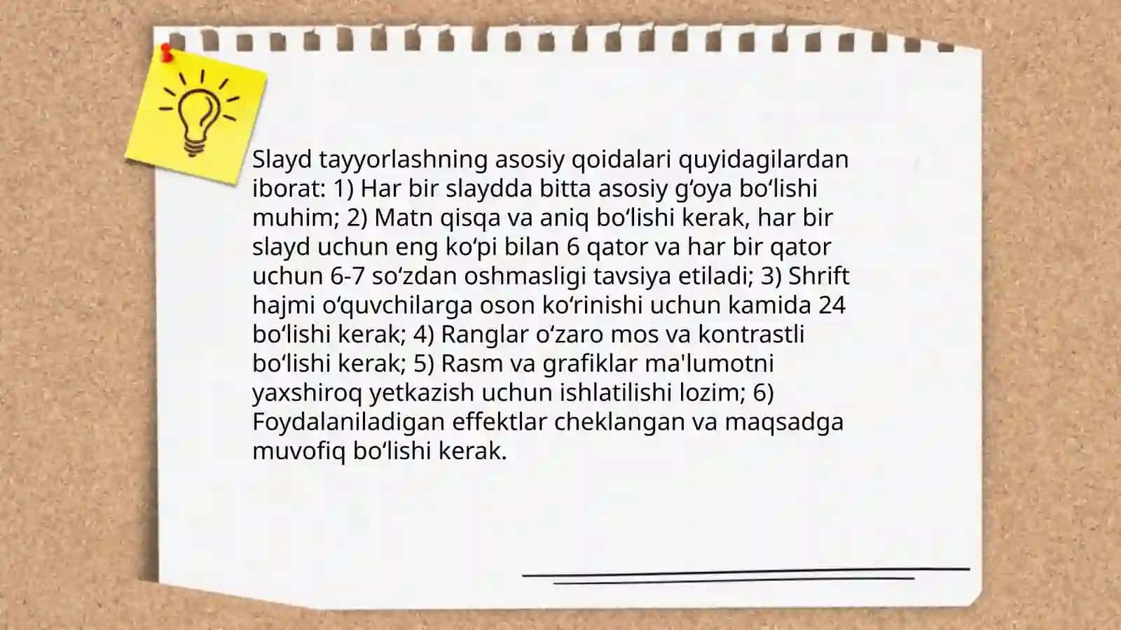 Slayd tayyorlash 3