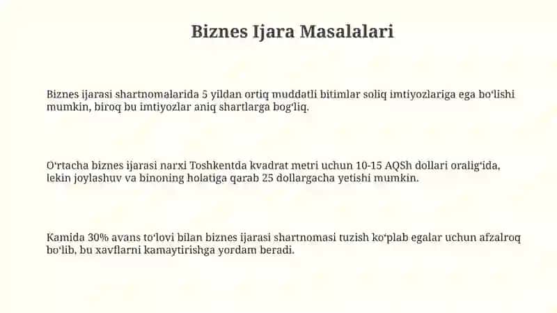 Biznes Ijara Masalalari 3