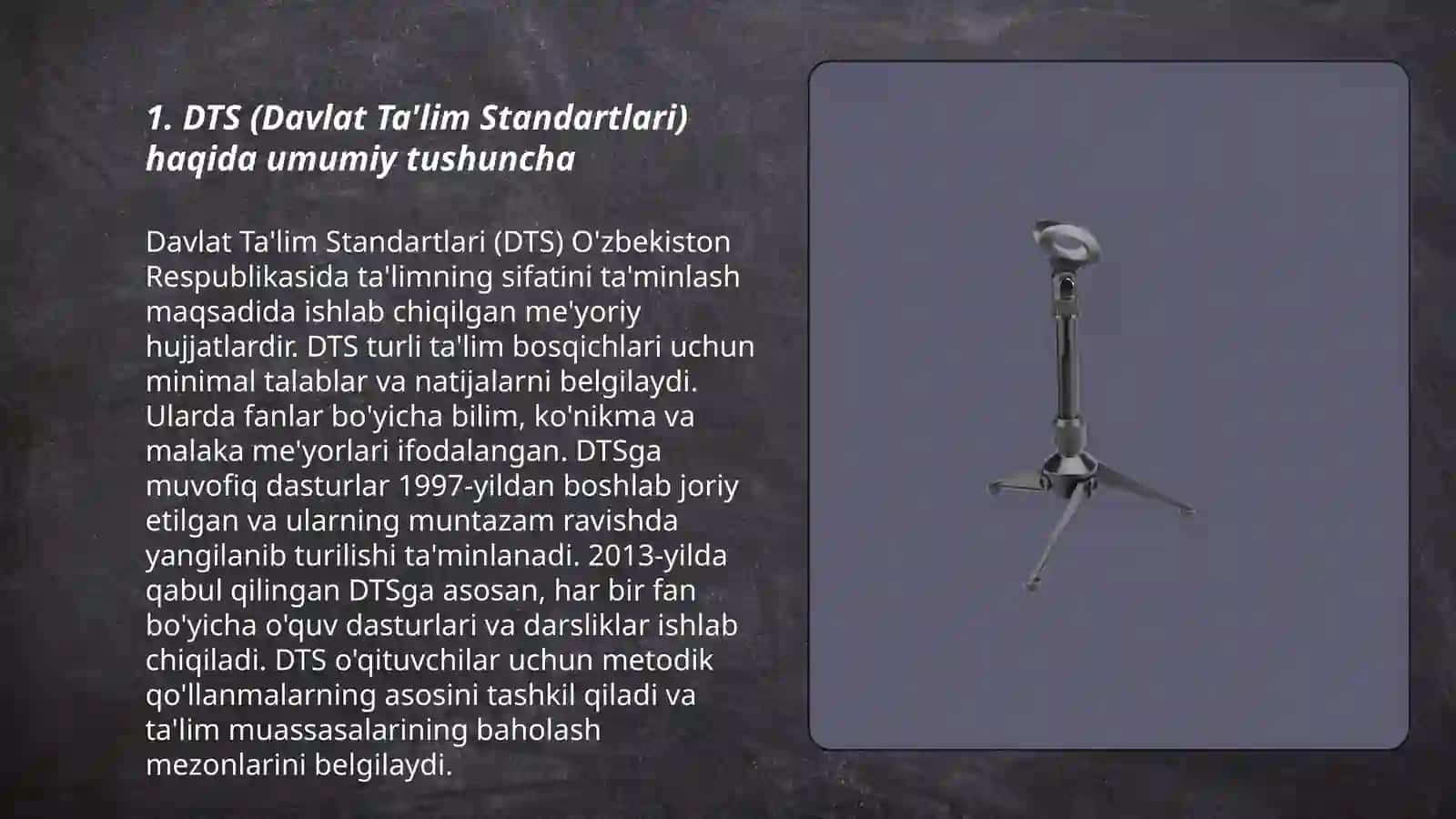 DTS da adabiyoti o'qitishga qo'yilgan talablar 3