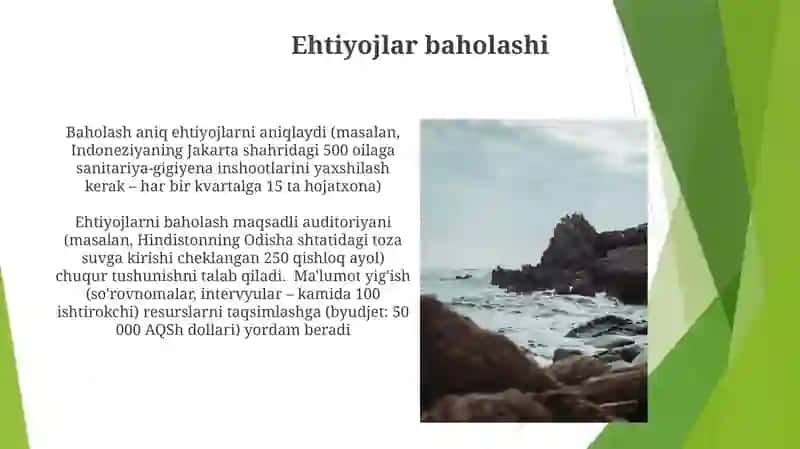 Ehtiyojlar baholashi 3