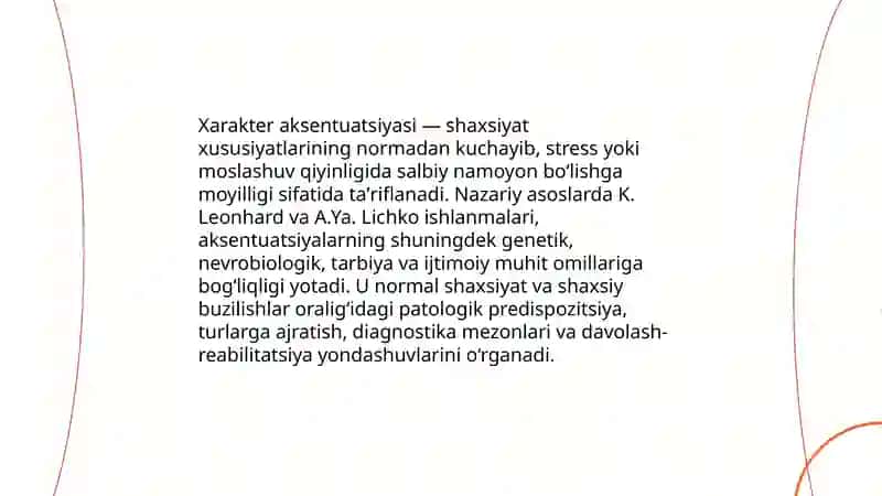 Xarakter aksentuatsiyasini õrganish 3