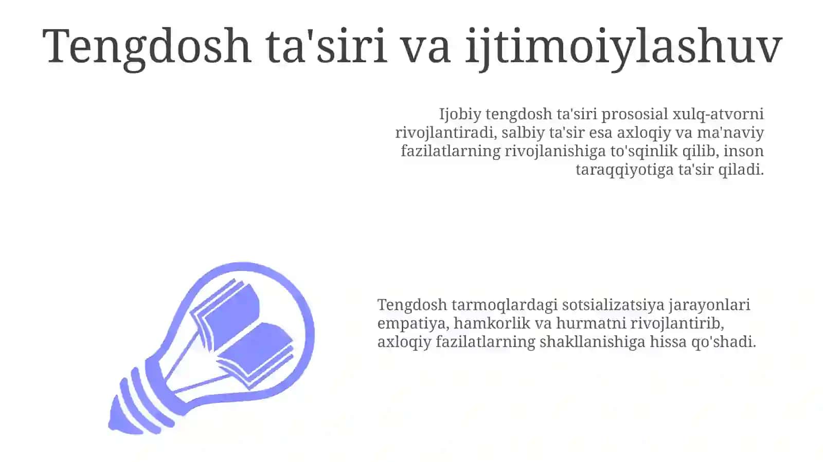 Manaviy taroqqiyat i taminlashda yoshlarni.manaviy axloqiy. Fazilatlarini revojlantirish 3