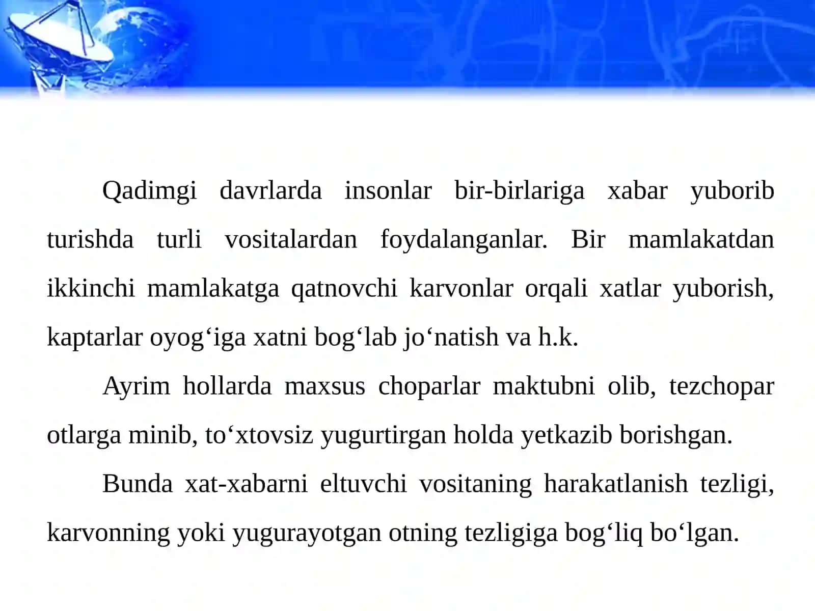 Radioaloqaprinsipi va uning amalda qo’llanilishiga misollar 3