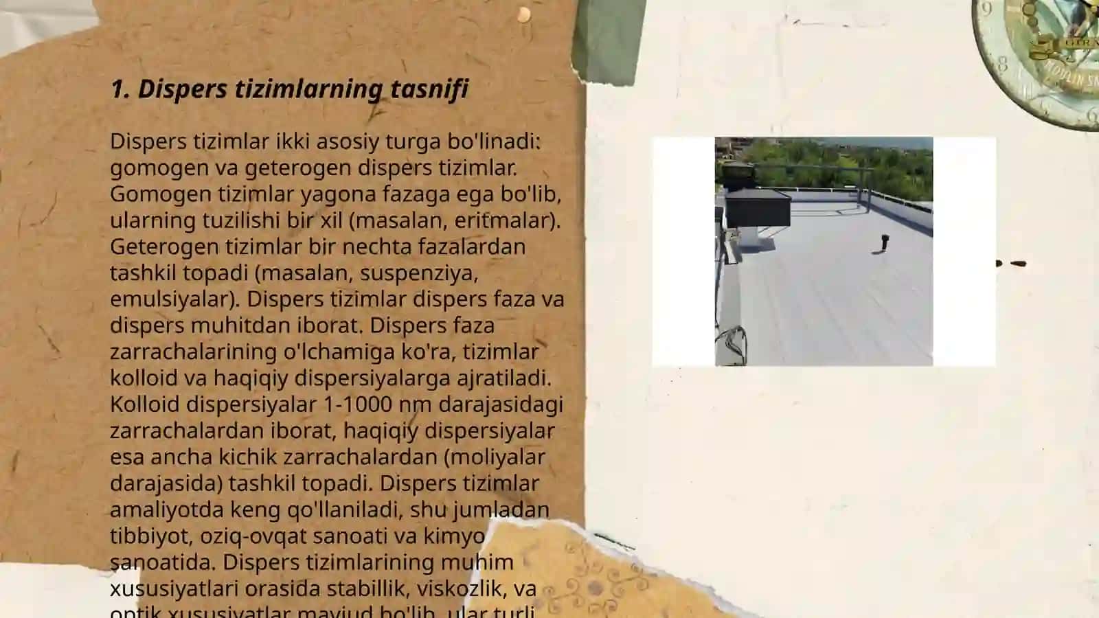 Disper sistemalar va koloid sistemalar klassifikatsyasi 3