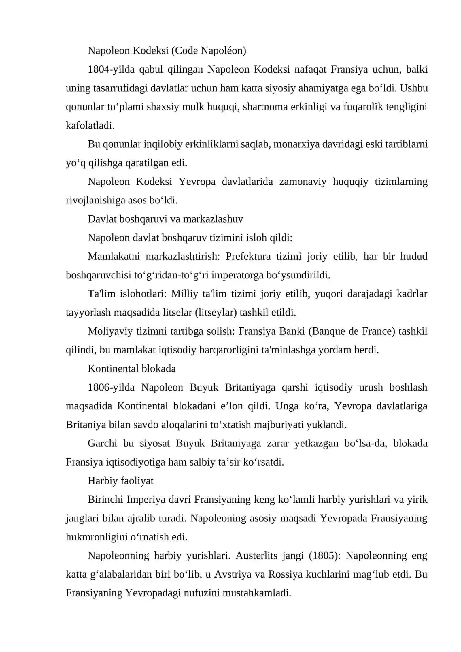BIRINCHI EMPERIYA DAVRIDA FRANSIYA 3