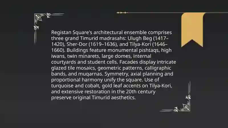 Registan Square Architectural Overview 3