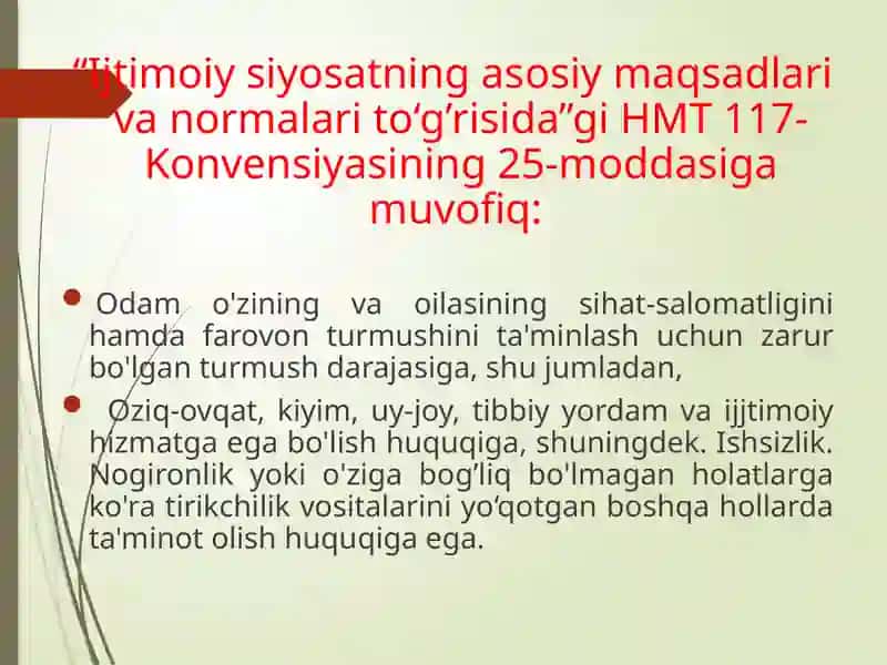 aholini ijtimoiy muhofazaqilishTARAQQIYOTI 3