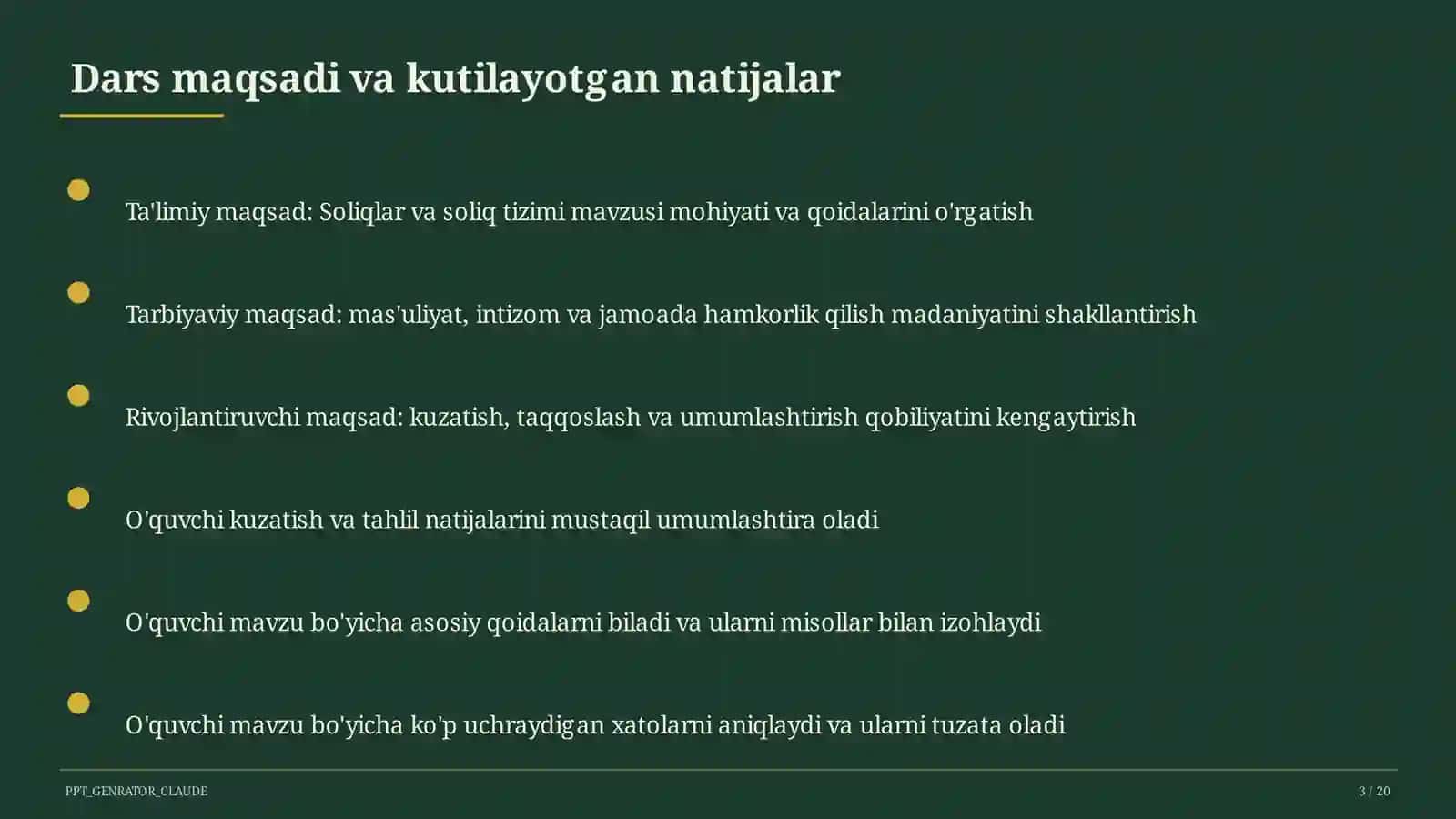 Soliqlar va soliq tizimi (10-sinf) 3