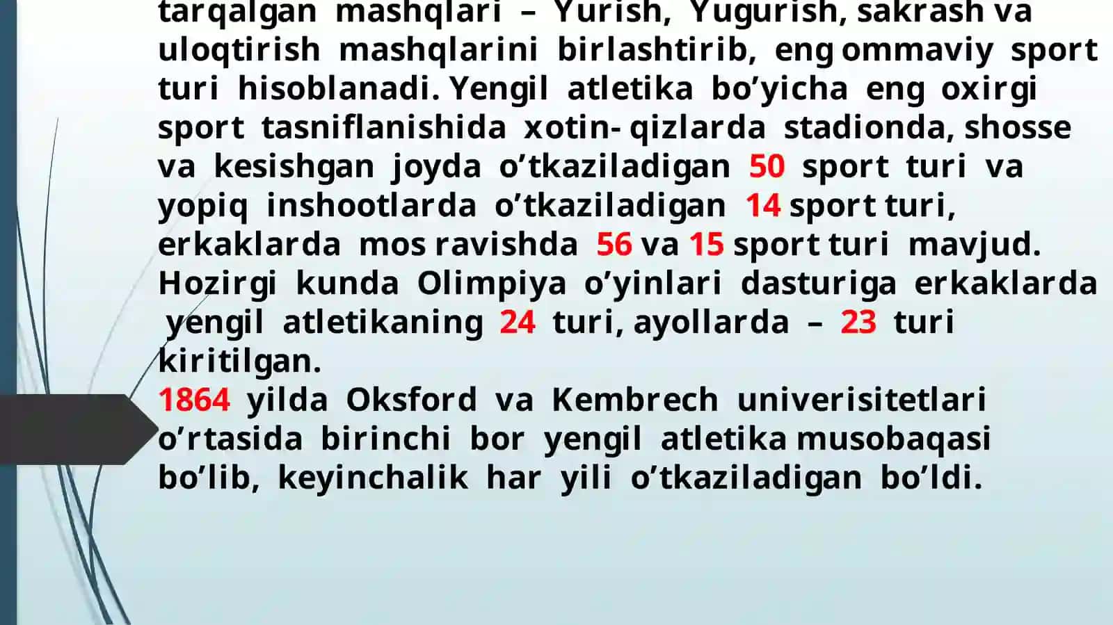 Yengilatletika musobaqalarida hakamlik qilish qoidalari va tasnifi 3