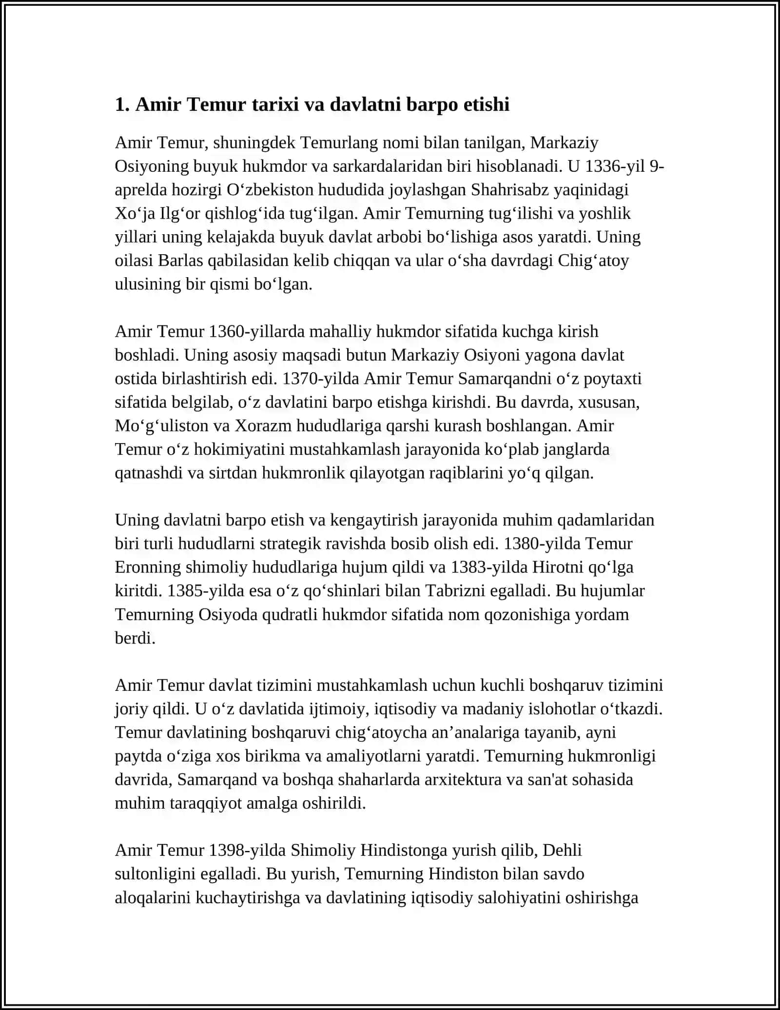 TEMURIYLAR DAVLATI 3