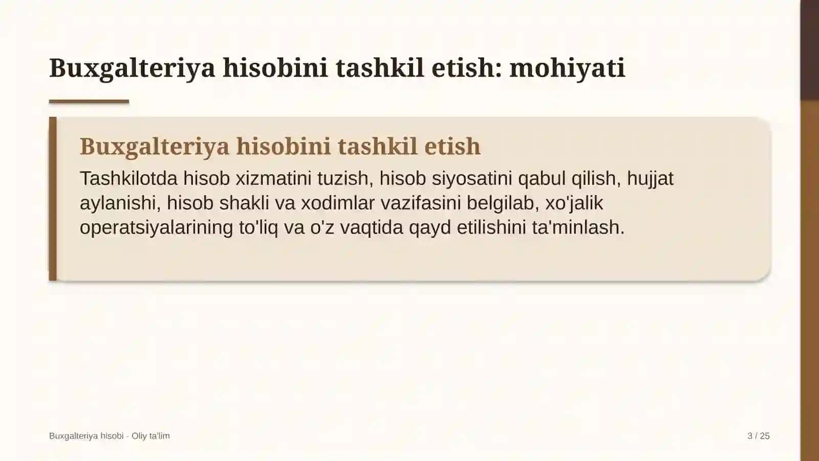 Kredit byurolarida buxgalteriya hisobini tashkil etish 3