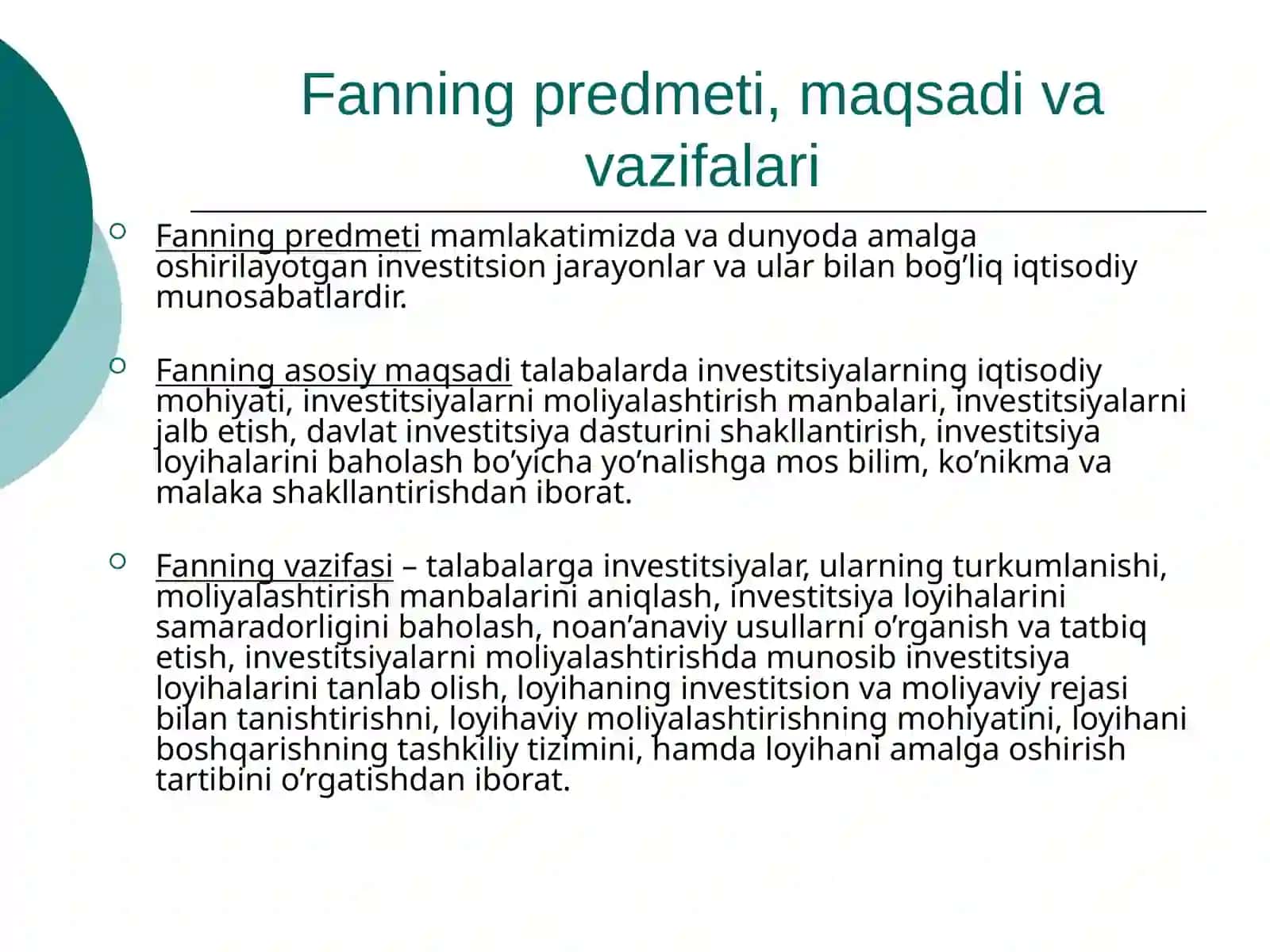 Investitsiyalarning iqtisodiy mazmuni va mohiyati 3