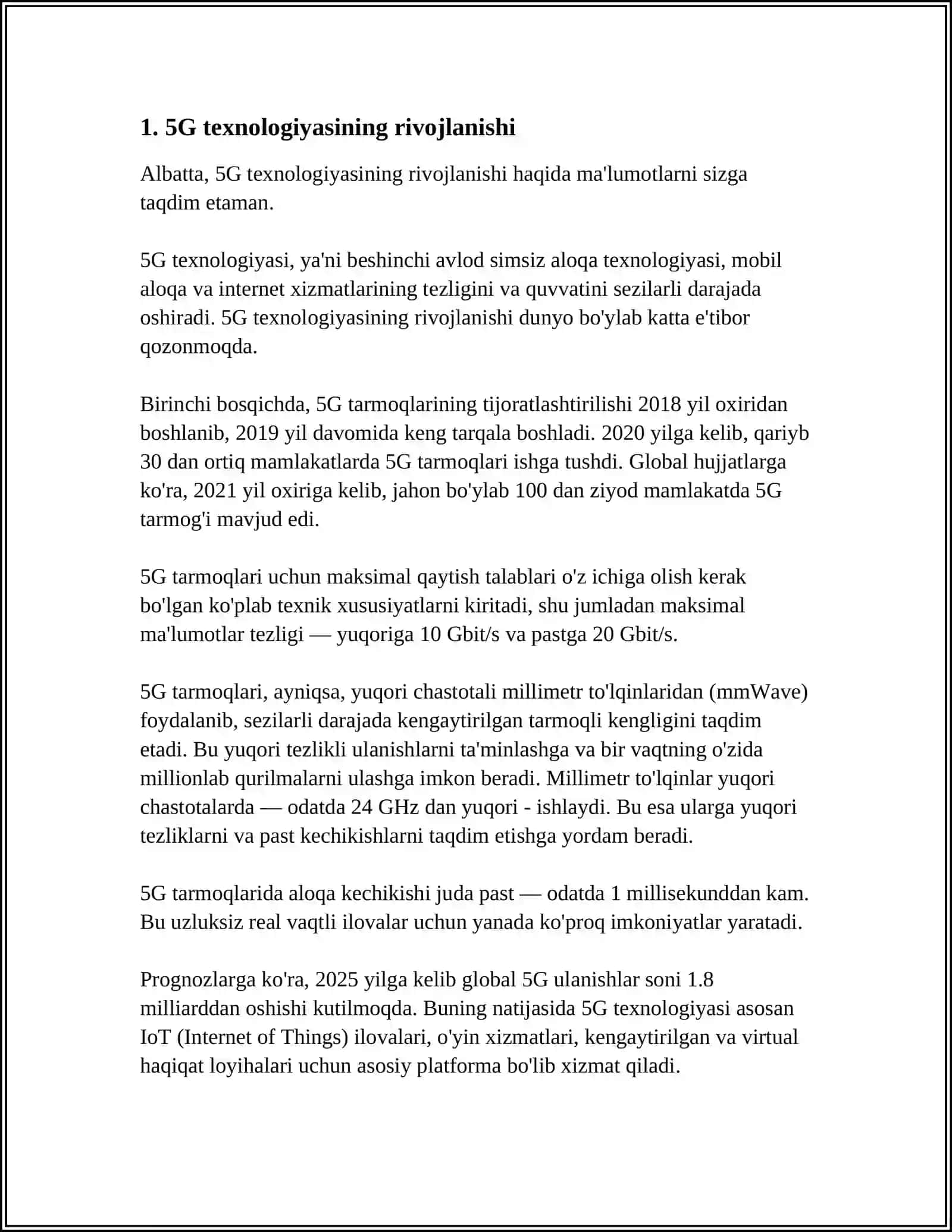 TELEKOMMUNIKATSIYA VA SIMSIZ ALOQA TEXNOLOGIYALARI VA JAHON IT BOZORINING RIVOJLANISHI 3