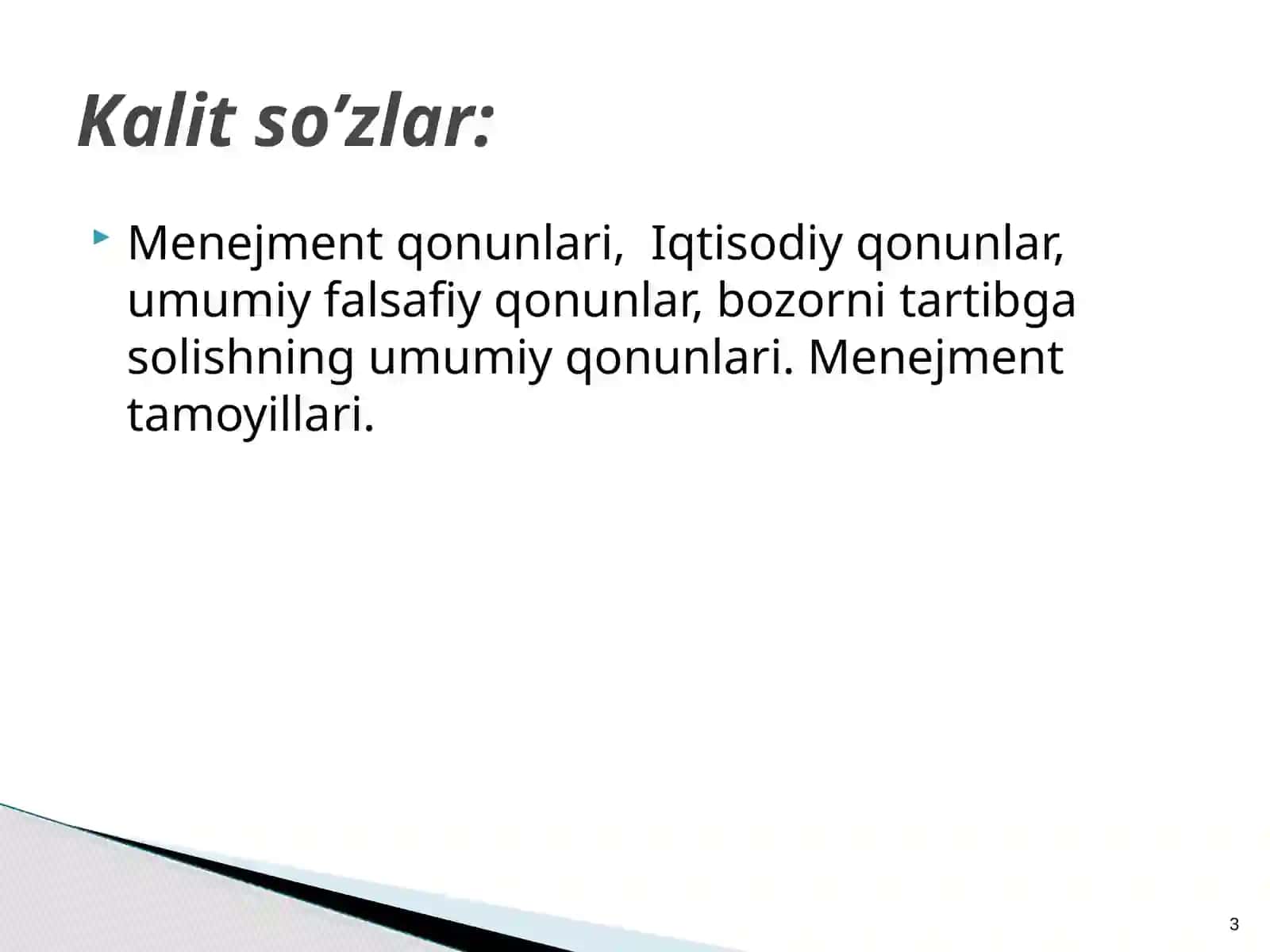 QISHLOQ XO‘JALIGI MENEJMENTIDA QO‘LLANILADIGAN QONUNLAR VA TAMOYILLAR 3