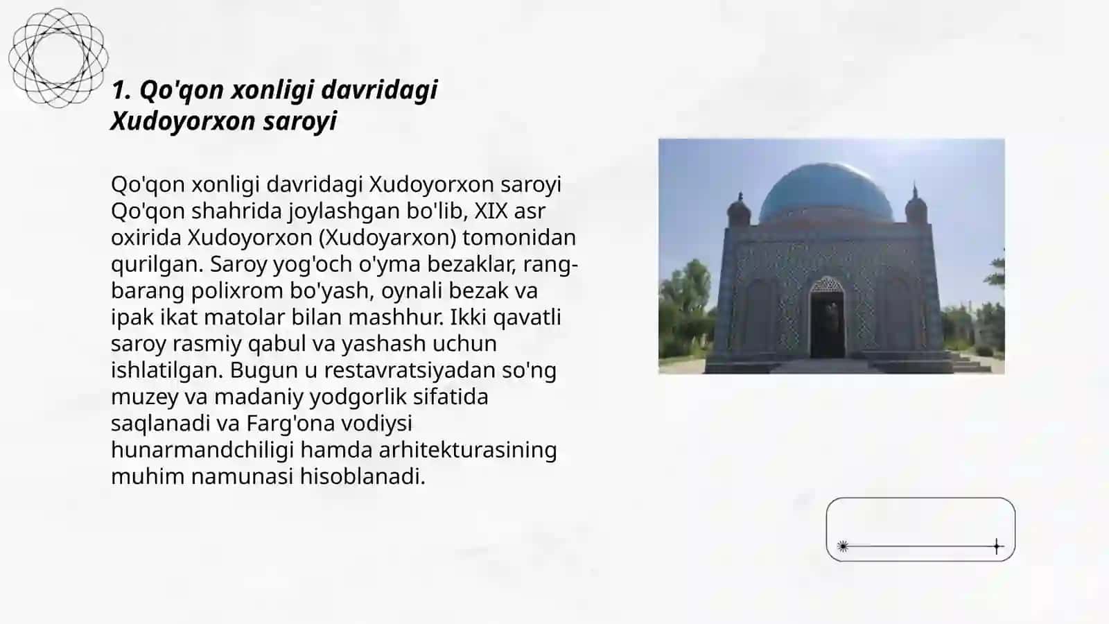 Farg'ona vodiysidagi madaniyat va san'at obidalari 3