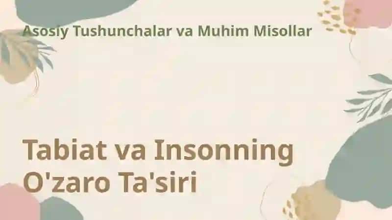 Tabiat va inson 3