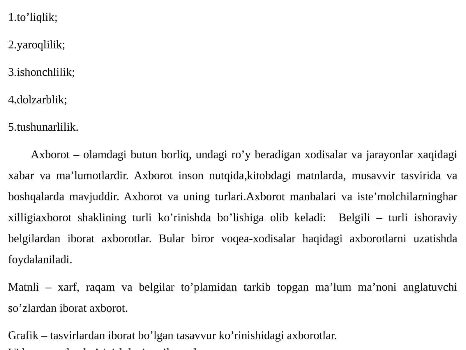 Axborotnisaqlash, ishlovberish va himoyalashning zamonaviy texnologiyalari 3
