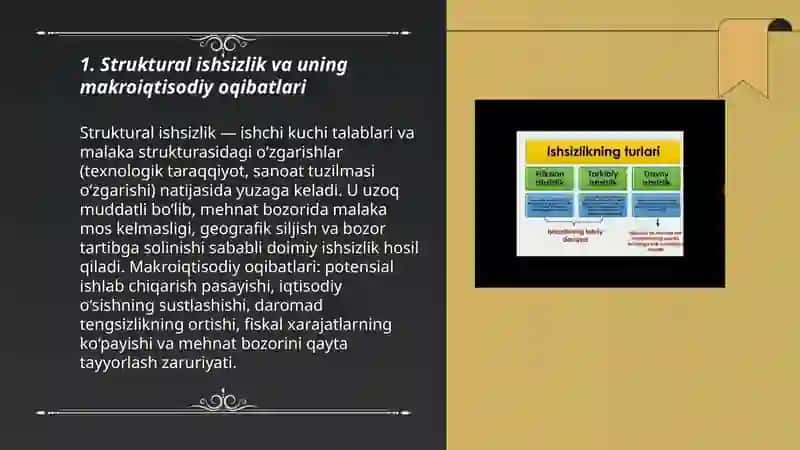 Ishsizlar turlari va ularning makroiqtisodiy oqibatlari 3