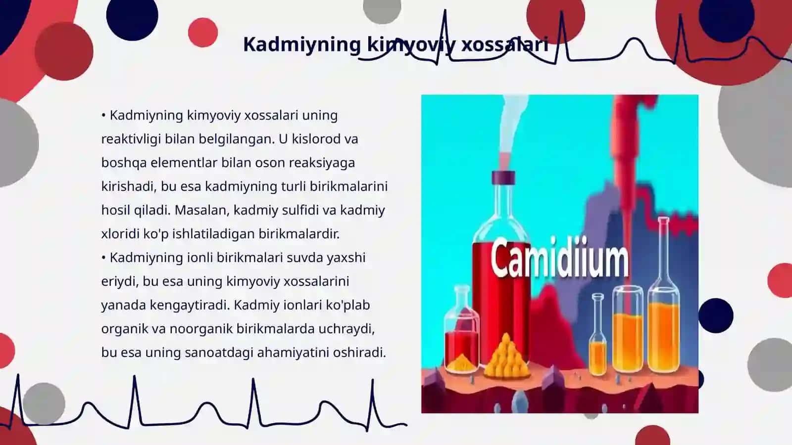 Kadmiyning olinishi va xossalari 3