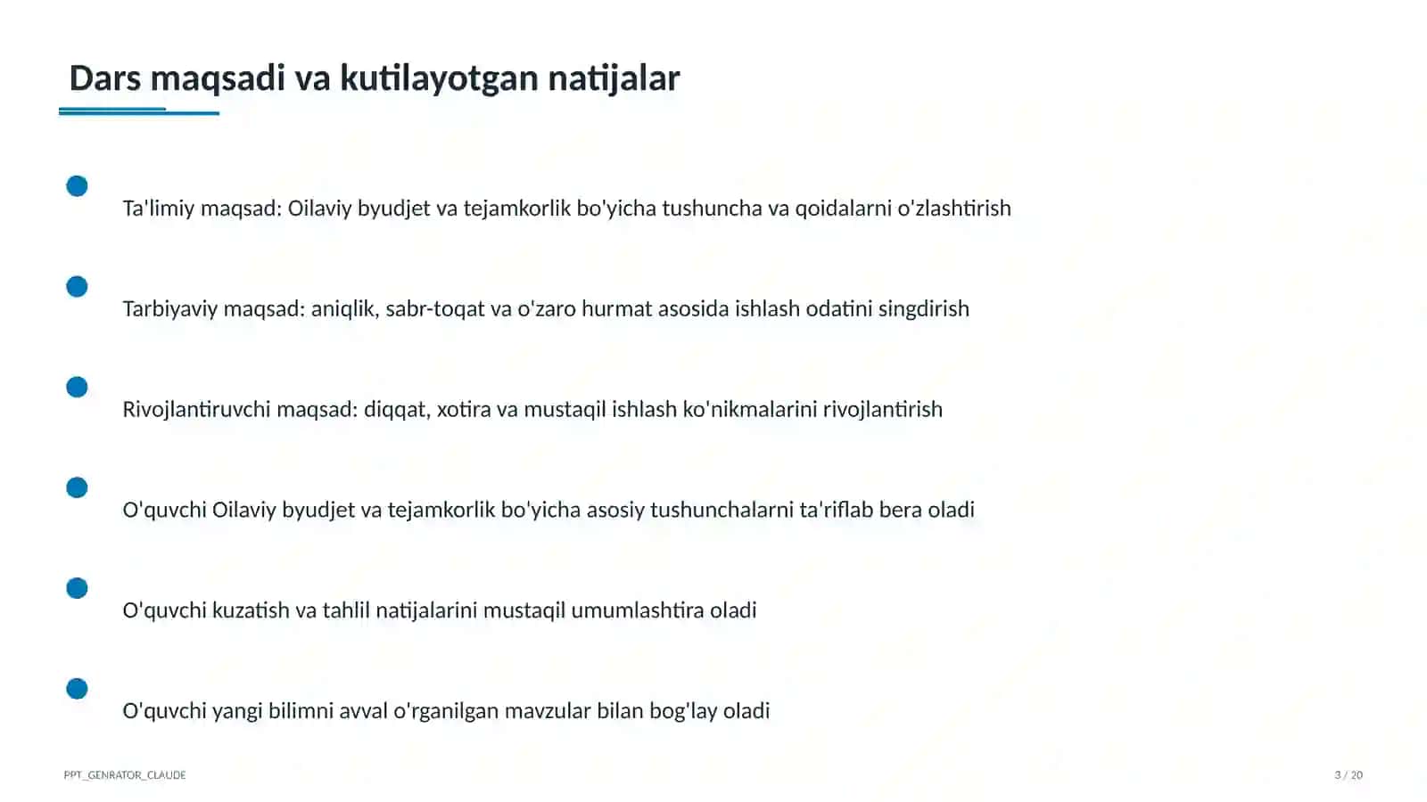 Texnologiya (1–11) — metodik birlashma uchun 3