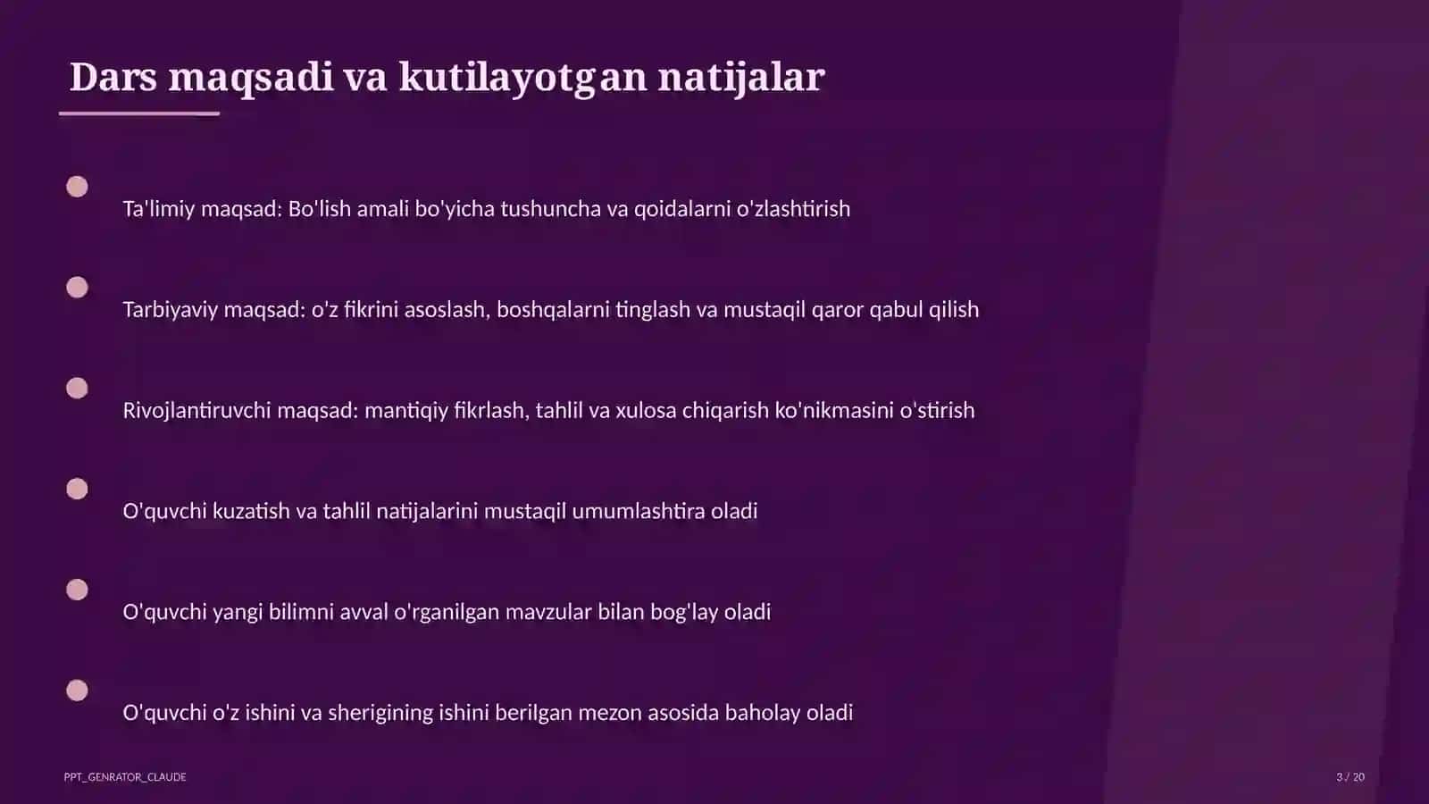 Bo'lish amali (2-sinf) 3