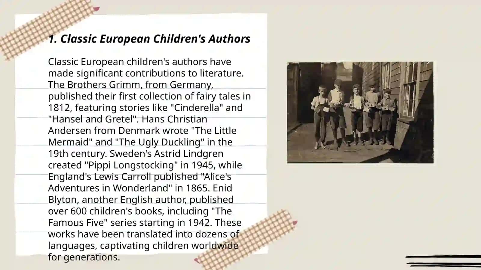Representatives of European Children’s literature 3