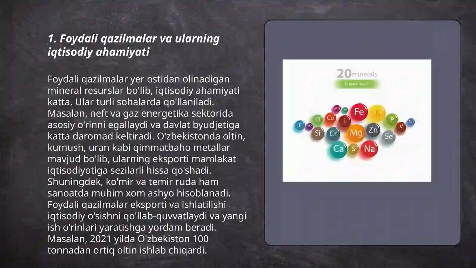 Foydali qazilmalar. Litosfera. Gidrosfera 3