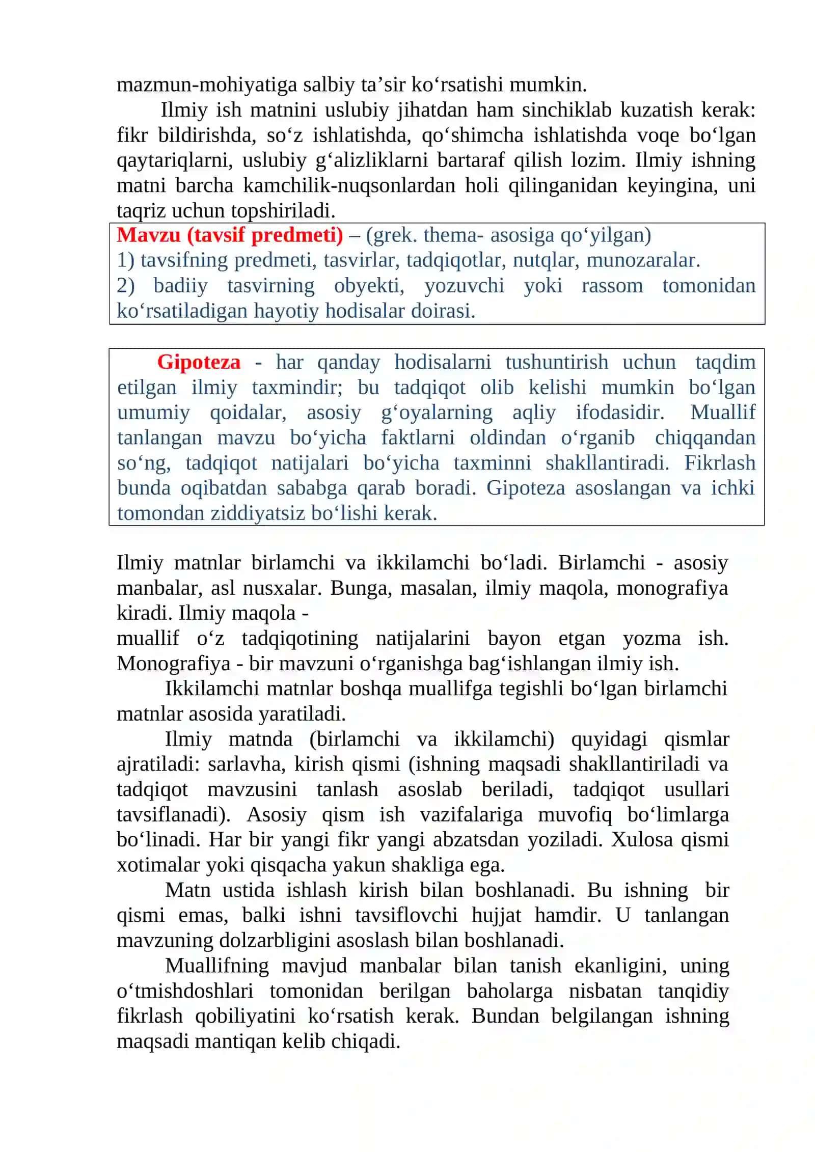 22-mavzu. Ilmiy -tadqiqot matnini yaratish 3