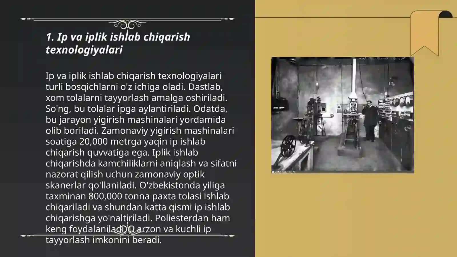 Ip va iplik ishlab chiqarish texnologiyalari 3