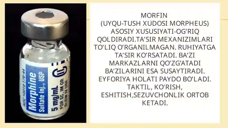 Analgetiklar.Narkomaniya va uning asoratlari 3