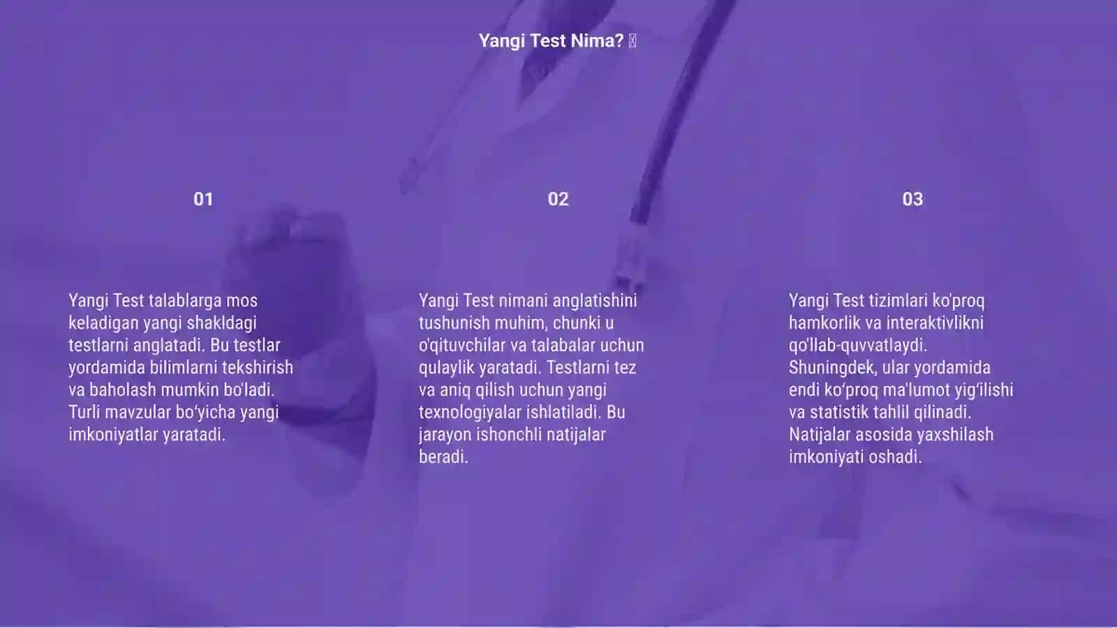 Yangi Test 3
