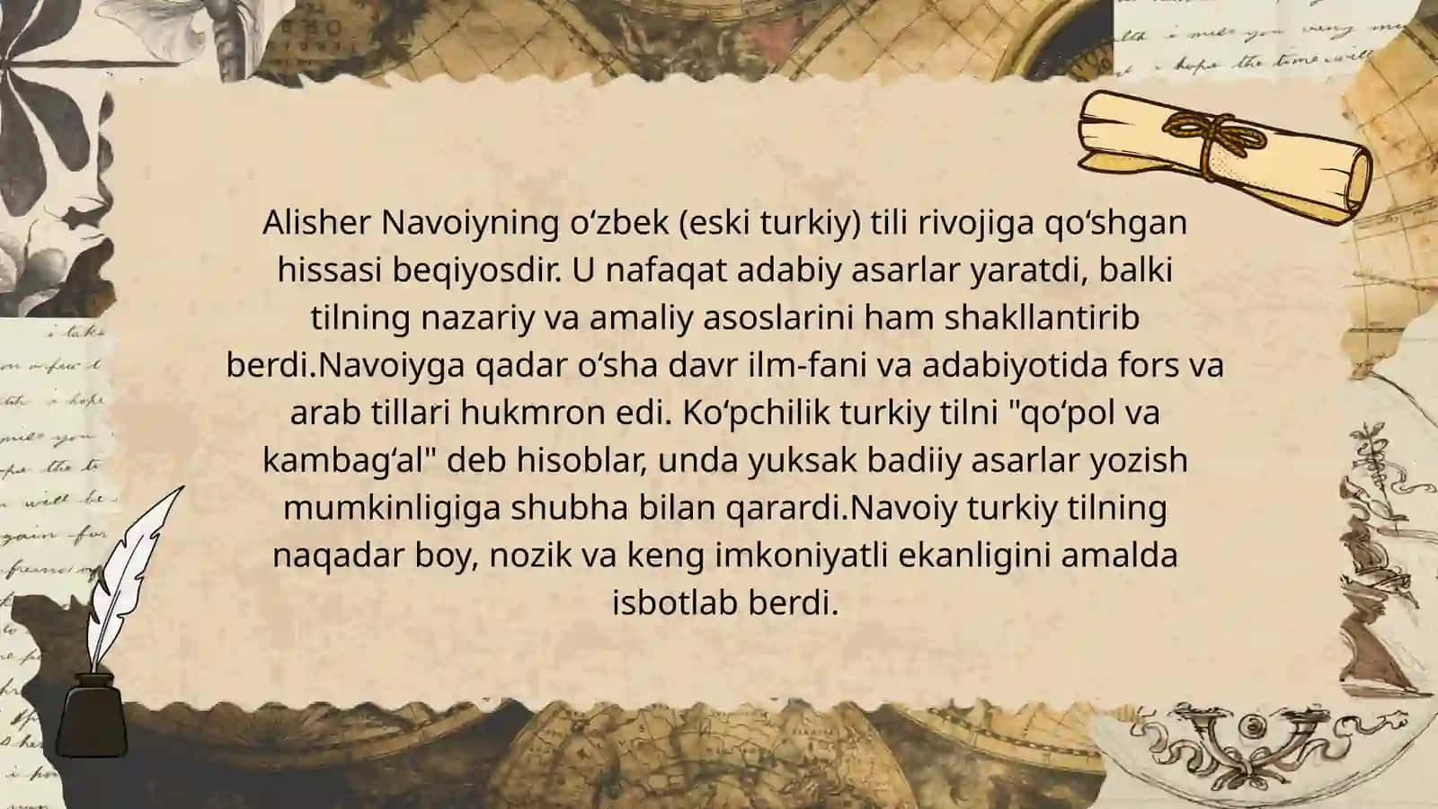 Alisher Navoiyning tilni rivojlanishiga qo’shgan hissasi 3