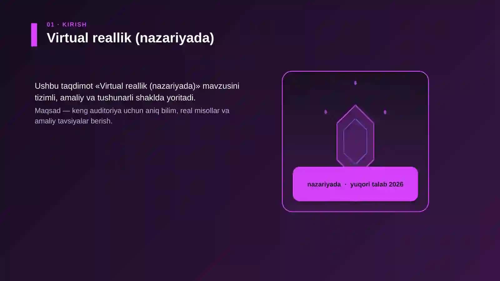 Virtual reallik (nazariyada) 3