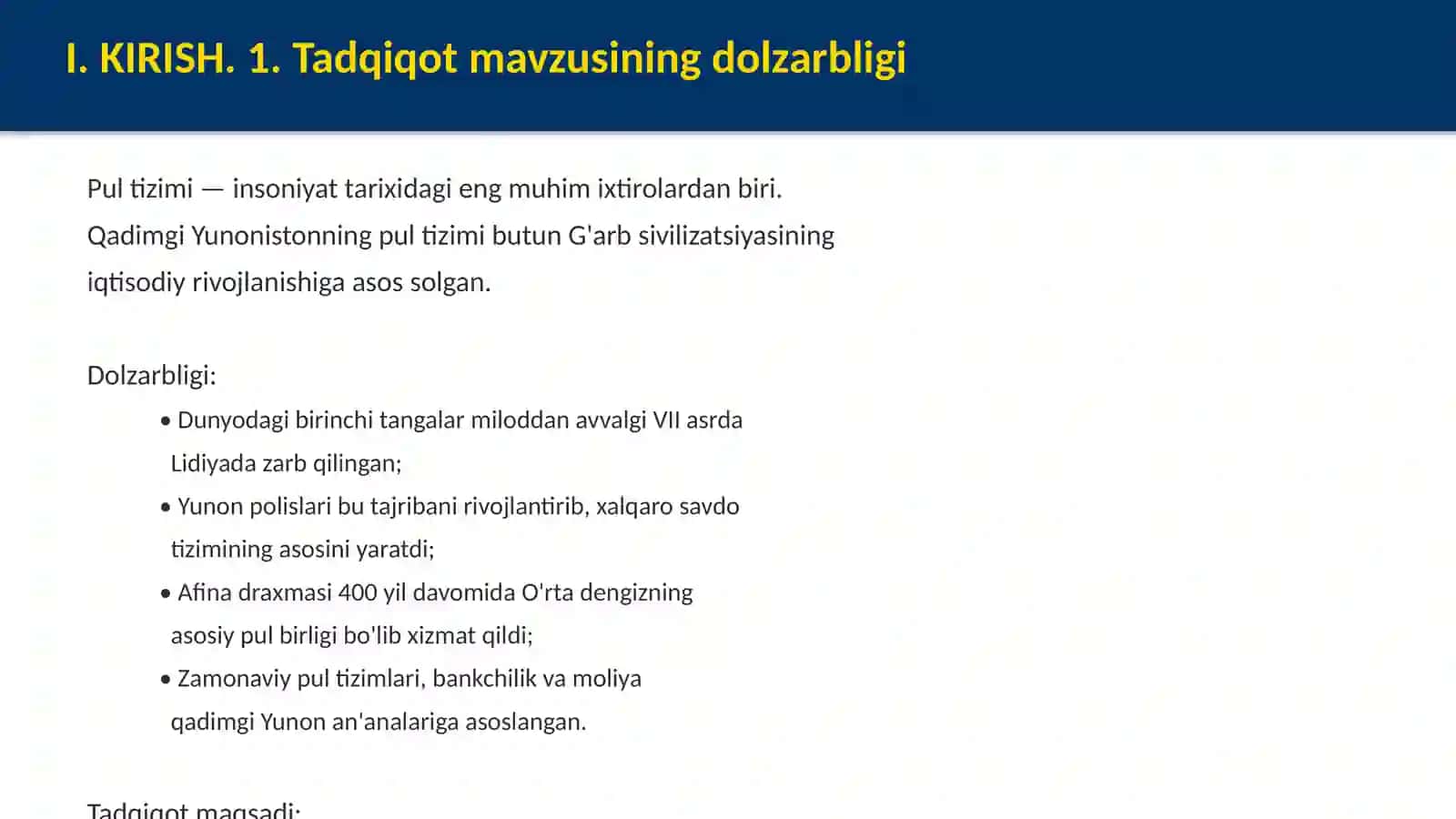 Qadimgi Yunonistonning pul tizimi(mil.avv VIII-VI asrlar) 3