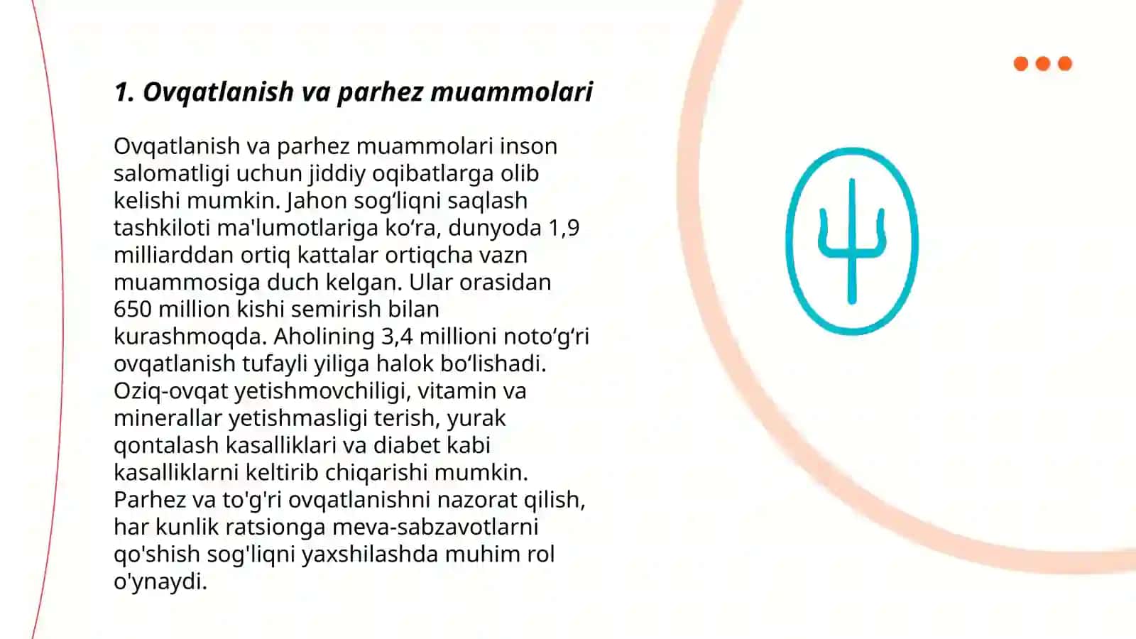 Salomatlikning umumiy muamollari 3