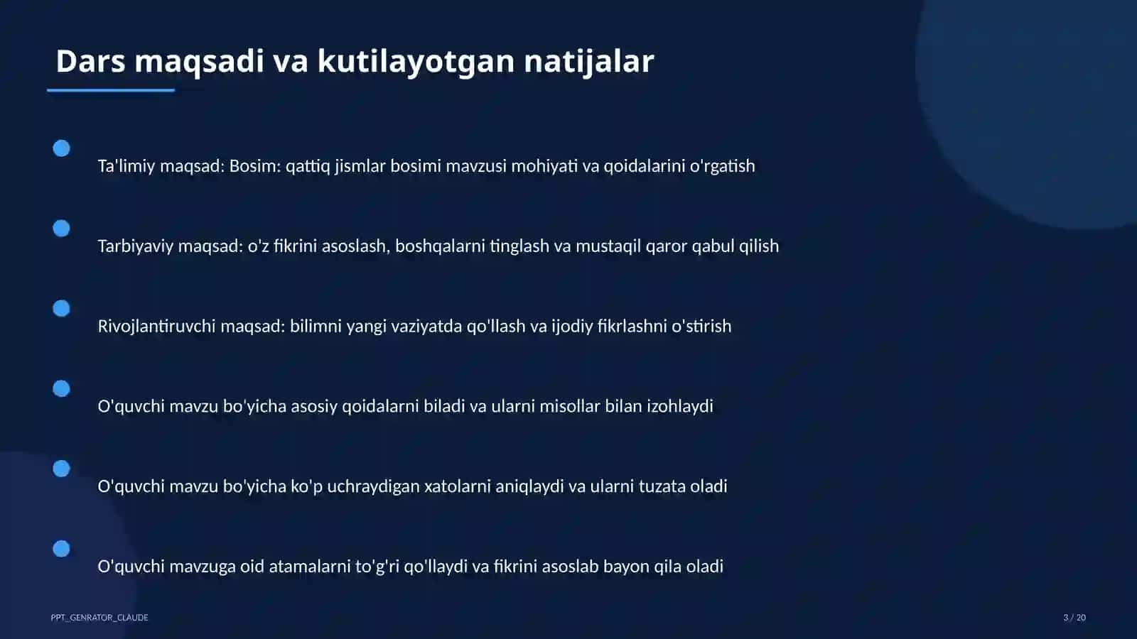 Bosim: qattiq jismlar bosimi (6-sinf) 3