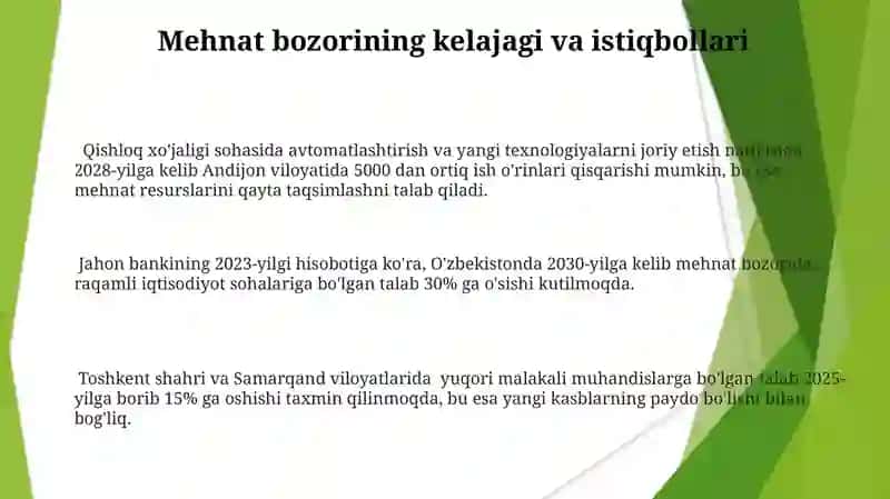 Mehnat Bozori va Korxonalarda Mehnat Resurslaridan Foydalanish 3