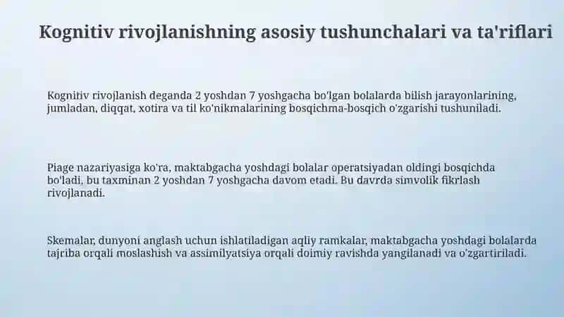 Maktabgacha yoshdagi bolalardagi kognitiv jarayonlarning rivojlanishi 3