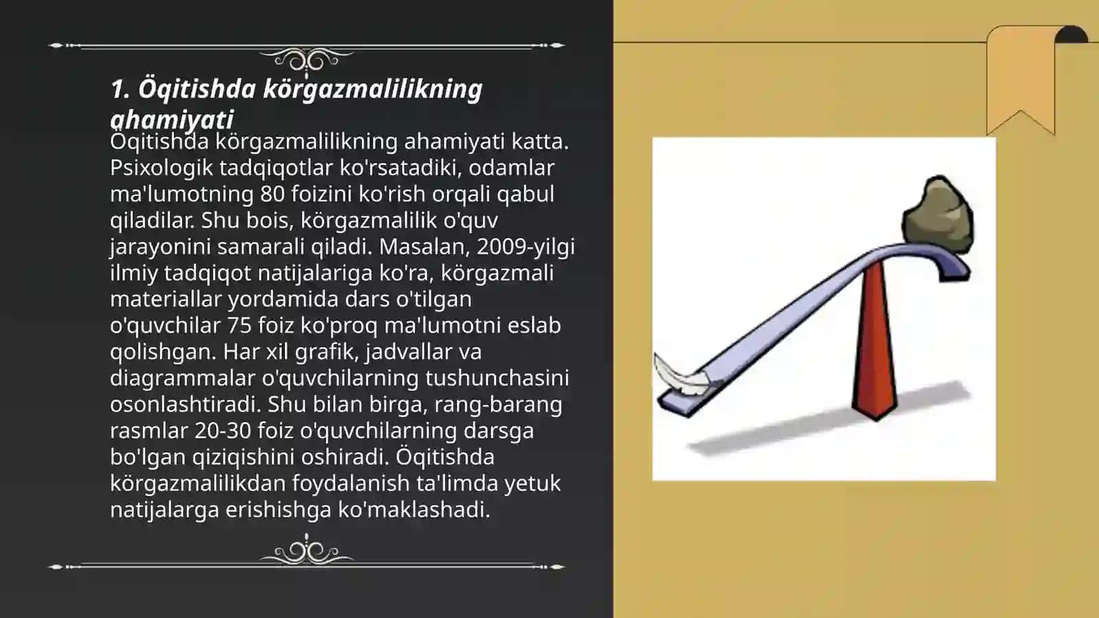 Öqitishning körgazmalilik tamoyili 3