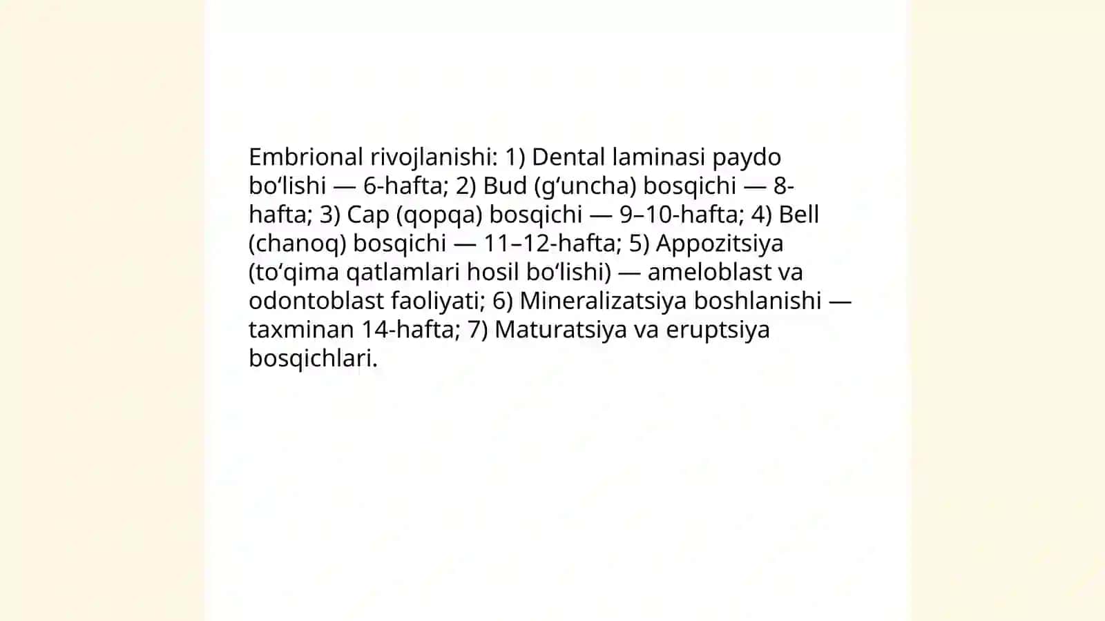 Tishlarni Chiqishi va Sut Tishlar Eruptsiyasi 3