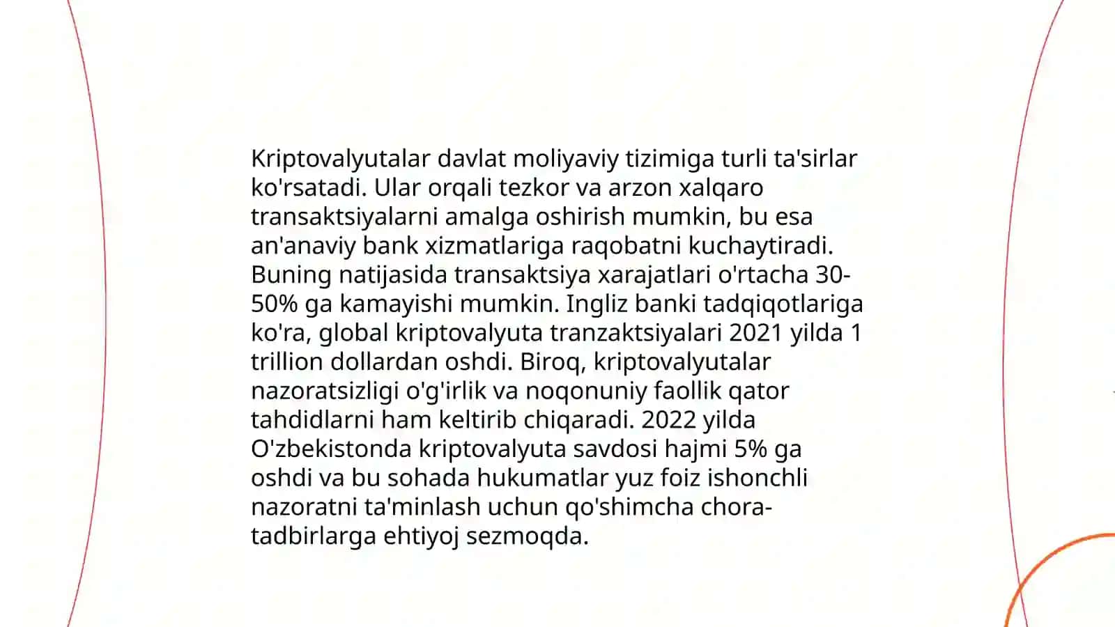 Davlatning moliyaviy tizimida kriptovalyutadan foydalanish istiqbollari va xavflari 3