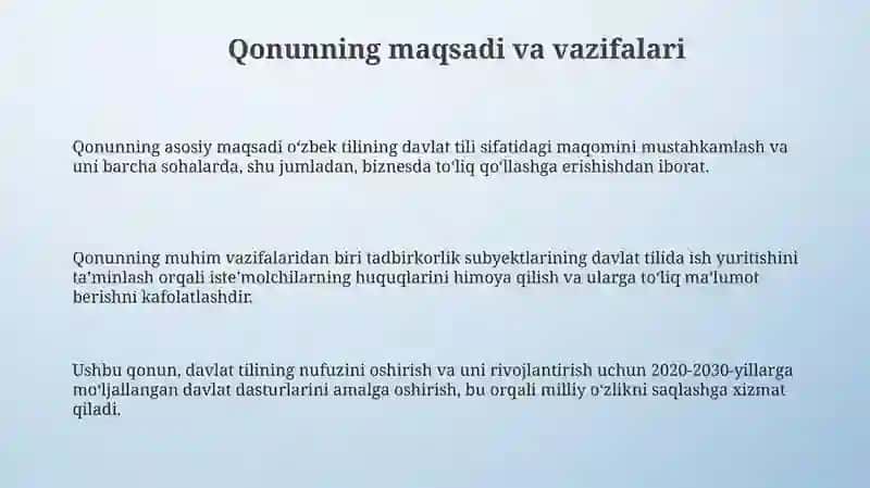 Davlat Tilini Rivojlantirishda Qabul Qilingan Qonun Hujjati 3