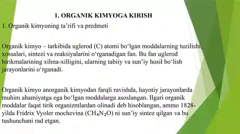 Organik kimyo asoslari 3