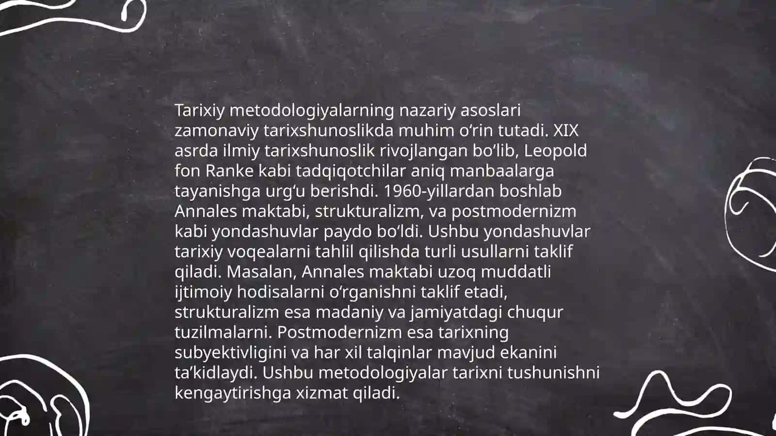 Metadologiya va tarixiy tadqiqotlarning zamonaviy usullari fanining vazifalari 3