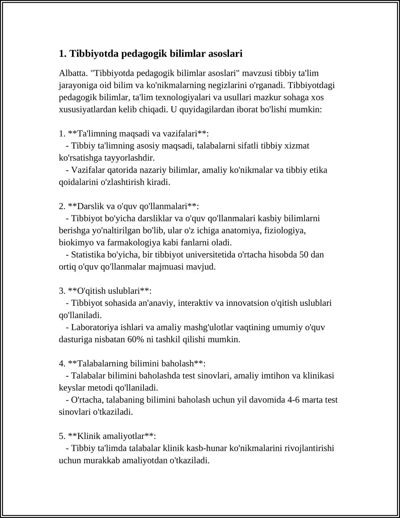 Tibbiyotda pedagogik bilimlar asoslari 3