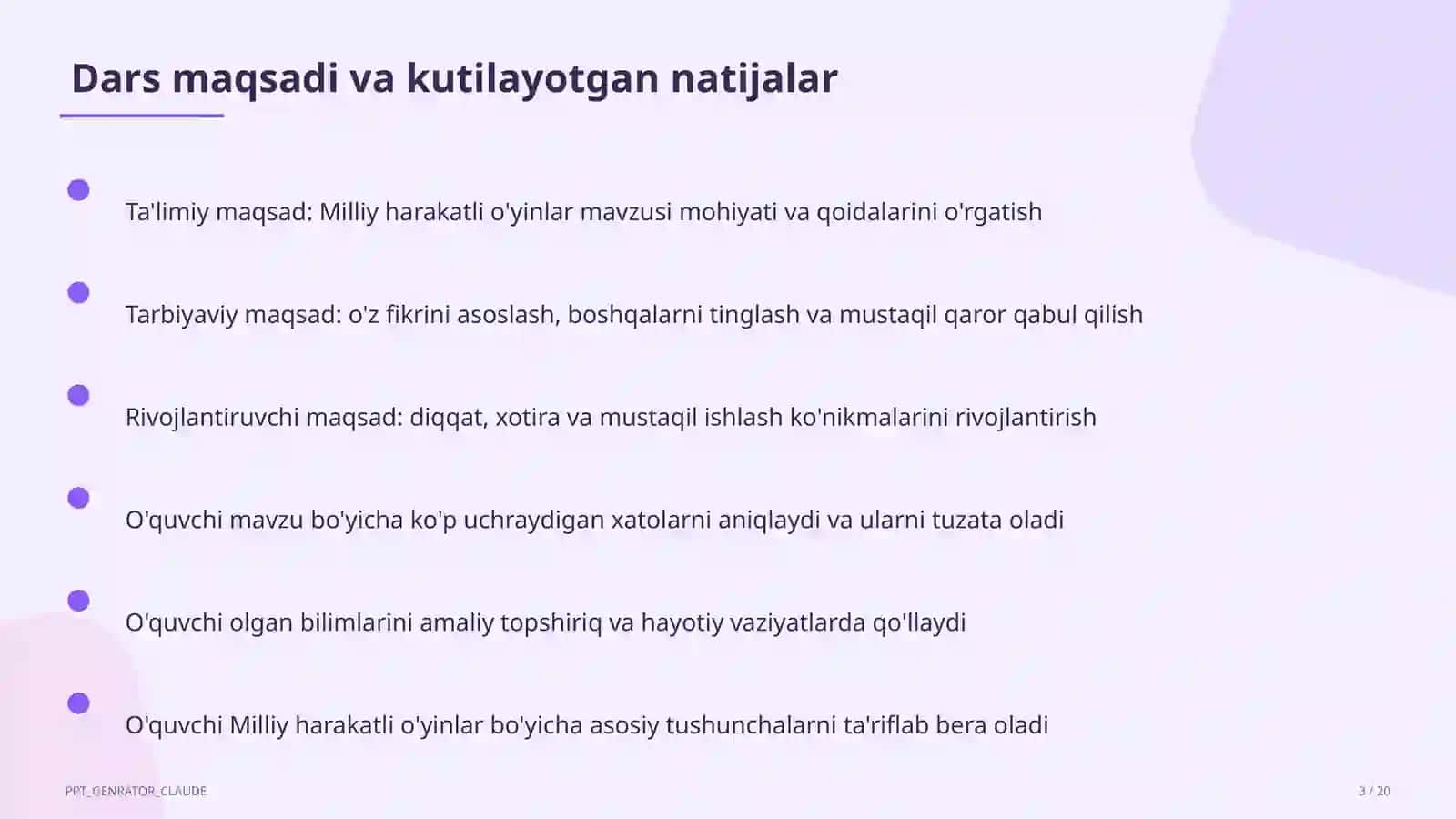 Milliy harakatli o'yinlar (4-sinf) 3