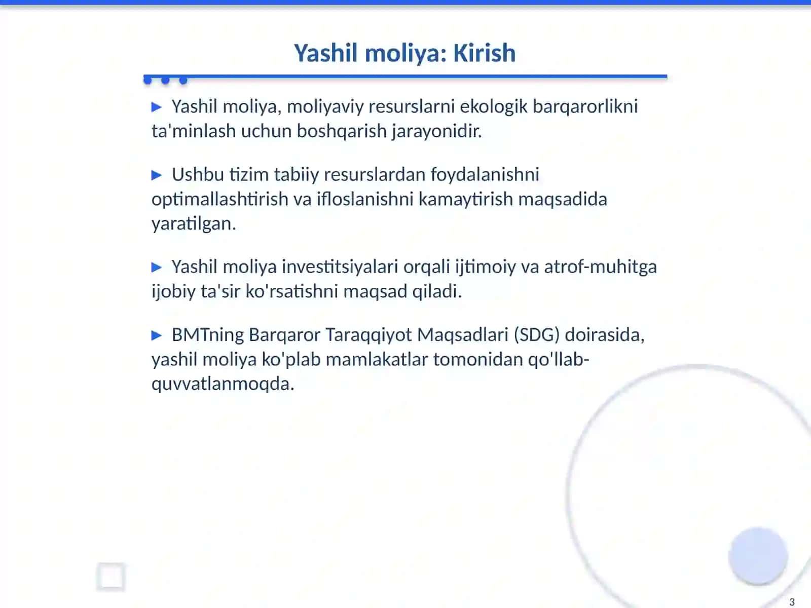 Yashil moliya tizimining tuzilishi va joriy etilishi 3