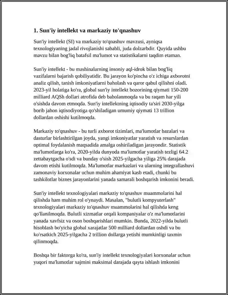 Sun'iy intellekt va markaziy to'qnashuv 3